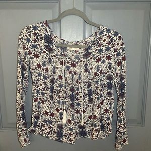 Cape Juby flower-print blouse